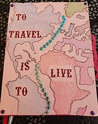 A travel journal I made for my sister